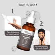 Man Matters Beardgro Oil-In-Serum 30 ml & Derma Roller with 540 Titanium Alloy Micro Needles 0.5 mm | 4% Anagain, 2% Aminexil & 1% Rosemary | Stimulates Hair Follicles | Solves Uneven & Patchy Beard | Safe & Effective