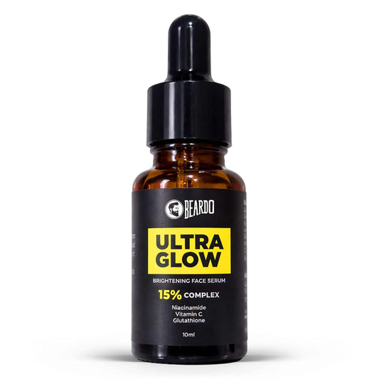Beardo Ultra Glow Brightening Face Serum for Men | Powered by 15% Niacinamide, Vitamin C, Glutathione | Simple Serum for Men | Brightening Face Serum – 10ml