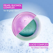 NIVEA Luminous Pearl Rucinol - Bubble Foaming Face Wash for Brighter Glow, 100 ml | Cleanses, Brightens, Unclogs Pores & Hydrates | Removes Make Up | For oily, dry & sensitive skin | Men & women