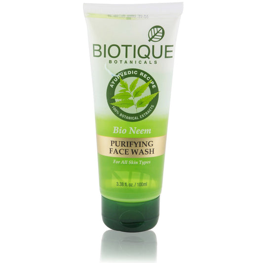 Biotique Purifying Face Wash - Bio Neem, 100ml Tube