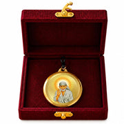 DIVINITI 24K Gold Plated Double-Sided Religious Pendant with Premium Gift Box, Spiritual Locket for Men & Women, Devotional Jewellery for Gifting & Everyday Wear | Sai Baba & Om