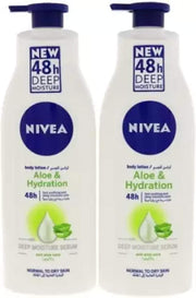NIVEA Aloe Hydration Combo, 800 ml (400 ml, Pack of 2)