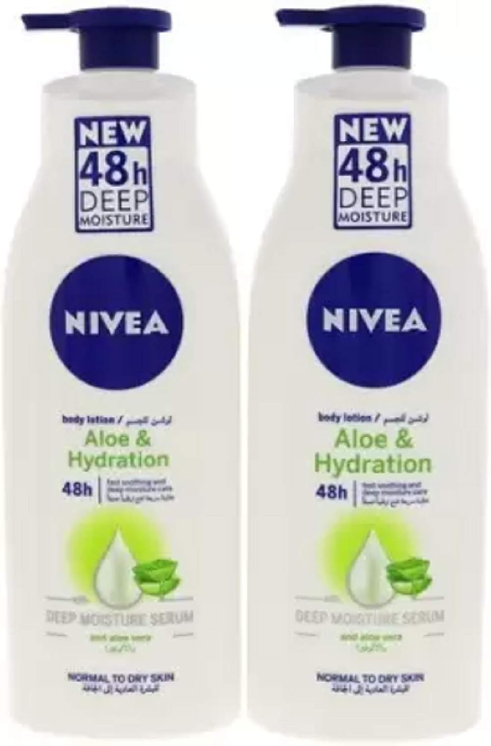 Nivea Aloe Hydration Body Lotion 400ml pack of 2 combo value pack (800 ml)