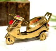 DSH Brass Nautical Scooter Miniature, Table top Showpiece Metal Display Showpiece and Home Decor (Toy)