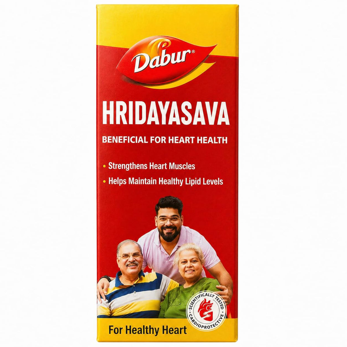Dabur Hridayasava Ayurvedic Tonic for Heart & Cardiovascular Support | With Arjun Chhal, Ashwagandha, Draksha & Amla | Helps Maintain Healthy Lipid Levels | 450 ML