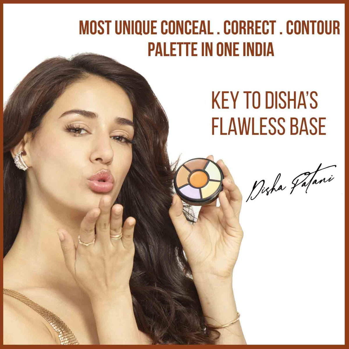 INSIGHT Cosmetics Glossy Pro Concealer Full Palette-Concealer|Conceal |Correct |Contour |Waterproof |Crease Resistance |Long Lasting |Oil Control (CR105-Concealer) (Pack Of 4)