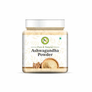 NatureVit Ashwagandha Root Powder | No Added Preservative | Helps Fight Anxiety and Stress | Ashwagandha Podi/Amukkara Kizhangu/Asvagandha Churna (250g [Jar Pack])