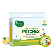 Mother Sparsh Baby Combo – Plant Powered Dusting Powder (200g) + Mosquito Repellent Patches (24 pcs) + Natural Vapour Patches (Pack of 5) – Talc Free, Camphor Free, 12hr+ Protection