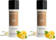 Bella Vita Oud White Body Spray Deo - 150 Ml (Pack of 2)