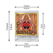 DIVINITI 24K Gold Plated Religious Car Dashboard Frame | Premium God Idol Frame for Car, Home Mandir & Office Table | Spiritual Gift, Decorative Showpiece | Salasar Balaji