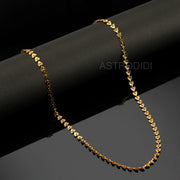 ASTRODIDI Gold Plated Chain | 24 Inch Stylish Light Weighted Golden Brass Neck Chain For Girls Women Men Boys (CHAIN-BALA-18)