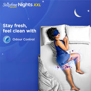 Stayfree Secure Nights XXL Sanitary Pads for Women | 120 Pads Combo Pack| Cottony Soft Cover | Upto 100% leakage protection | Buy XXL at XL price | Absorbs 2x Faster with Wider Back