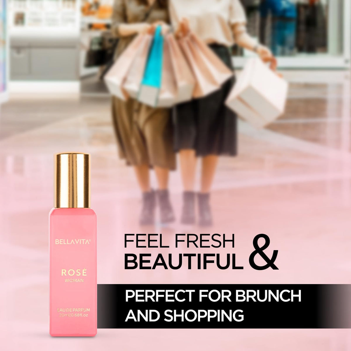 Bella Vita Luxury Glam & Rose Women Floral Perfume Combo With African Orange, Jasmine, Pink Pepper & Patchouli | Liquid Edp Fragrance Scent, Pack Of 2, 20 Ml Each