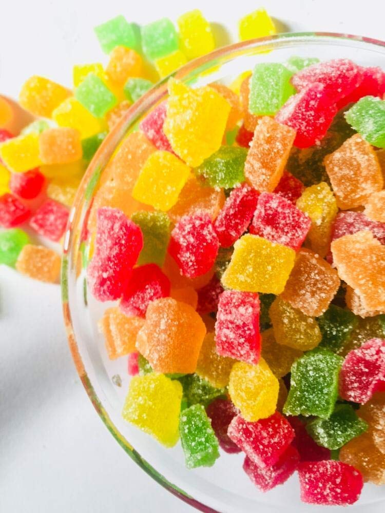 NatureVit Jelly Bites 400 Gram | Sweet Sugar-Coated Candy | Brightly Coloured Fun Treats for Kids & Adults | Fruity & Chewy Jelly Snacks