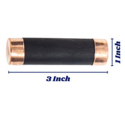 Aalayam Selveer Karungali Stick Brass Cap 3 Inches Unpoilshed Natural Black Colour 1 Piece