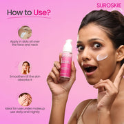 Suroskie K Beauty Combo (Pack of 4) | Rose Instant Face Scrub (50ml) + Rose Petals Melt Cleanser (120ml) + Rosanna Face Mask + Glass Skin Moisturizer | for Men & Women