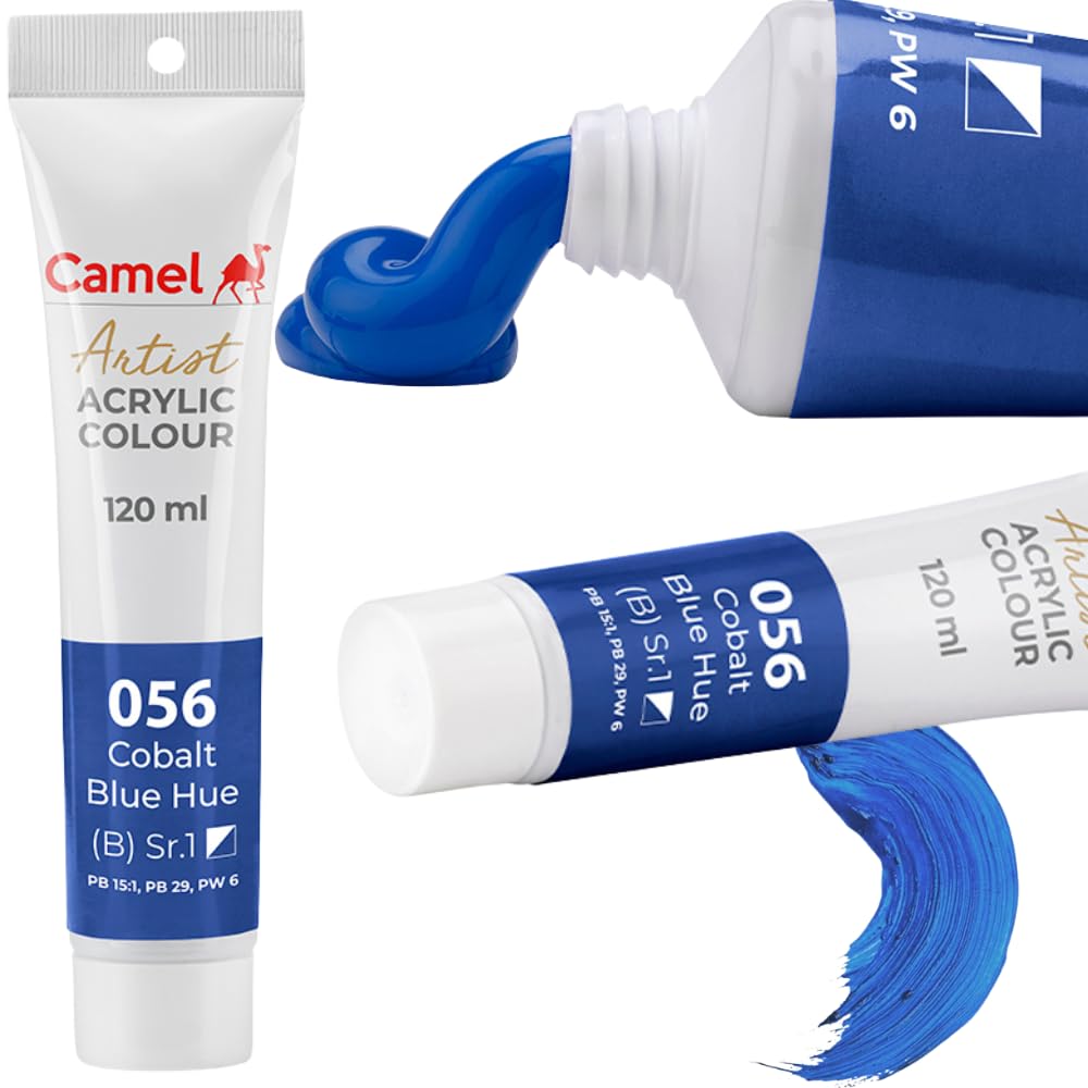 Camel Camlin Kokuyo Cobalt Blue Hue Artist Acrylic Color-120 ML