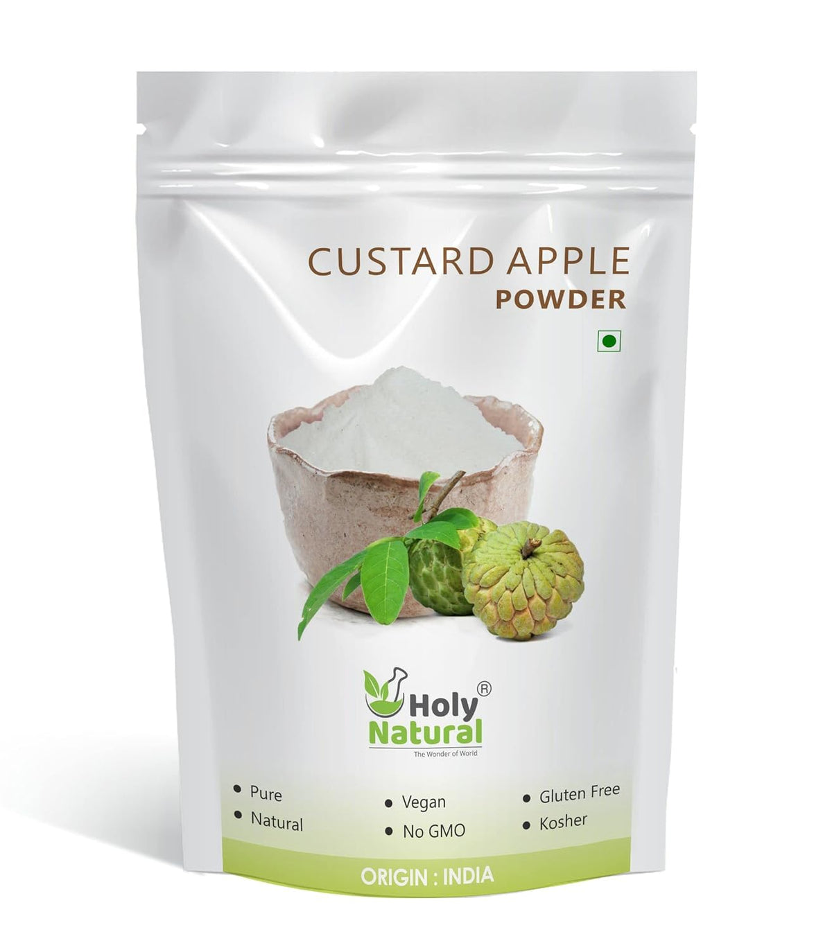 Holy Natural Custard Apple Powder (Sitaphal Powder) | Natural & Premium Quality | Rich in Fiber & Nutrients | Smoothies, Desserts & Shakes | 400 GM