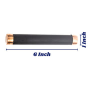 Aalayam Selveer Karungali Stick Brass Cap 6 Inches Unpoilshed Natural Black Colour 1 Piece