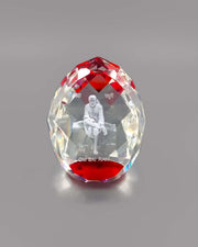 SHINDE EXPORTS shirdi sai Baba Idol for car Dashboard/Crystal Statue 2.5 inches (RED)