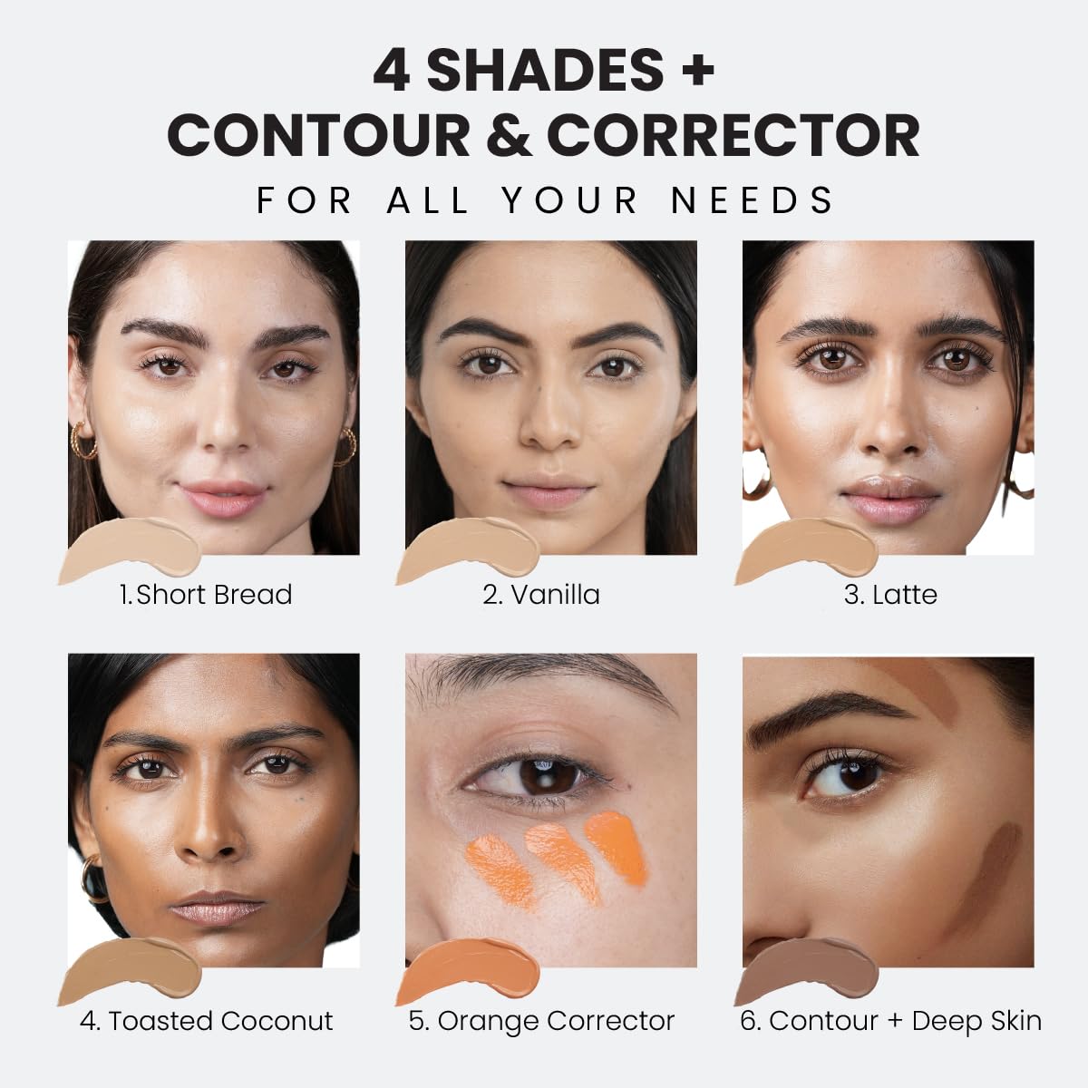 INSIGHT Cushion Concealer for Natural Flawless Finish | Vitamin E Infused | Featherlight, Buildable Coverage | Multipurpose & Travel-Friendly | Shade: Contour, 3g