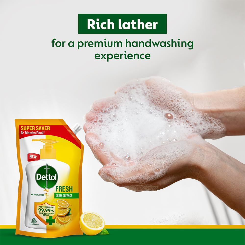 Dettol Fresh Liquid Hand Wash 675ml (Pack of 3)
