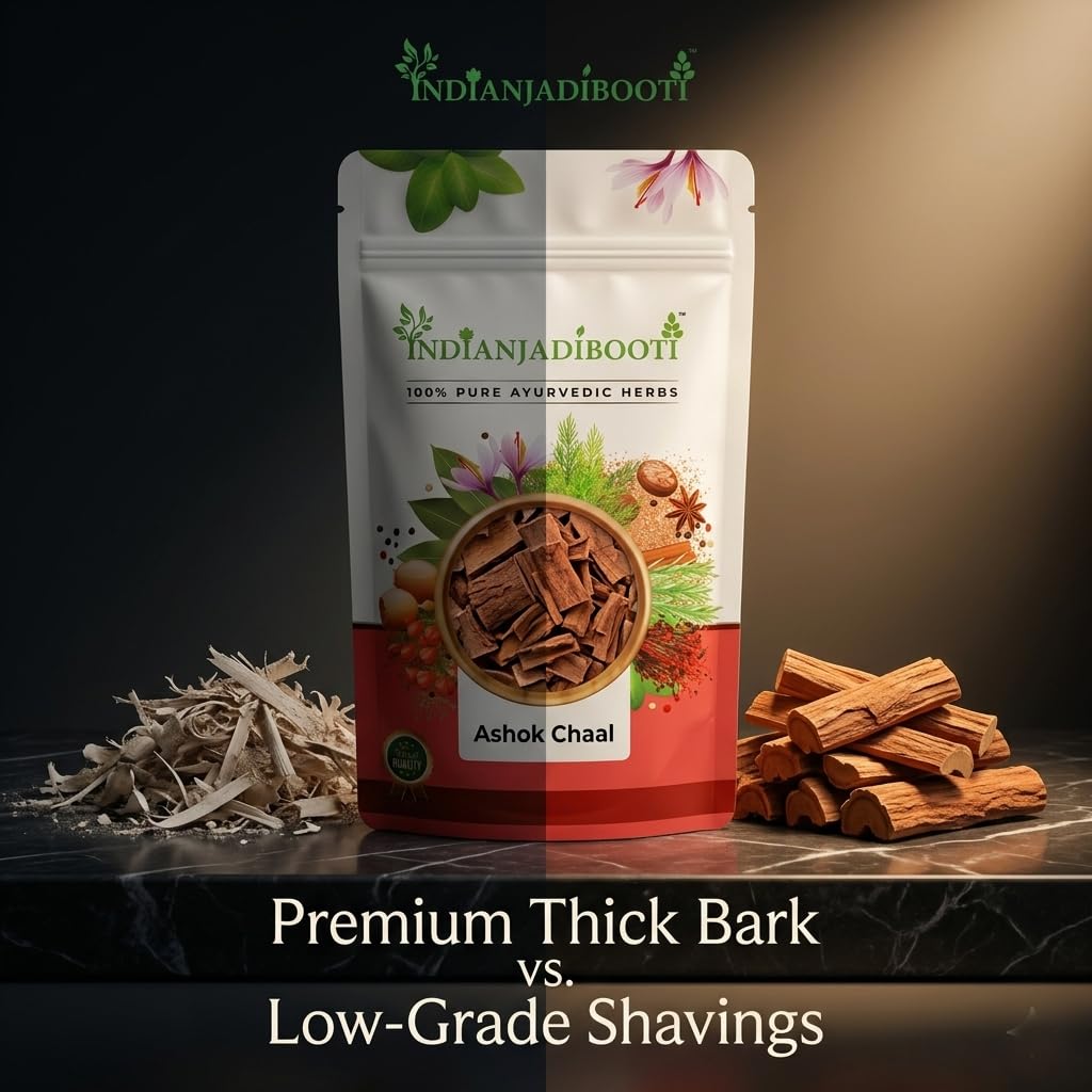 IndianJadiBooti IIndianJadiBooti Pure Ashok Chaal (Ashoka Bark) | Saraca Indica | Traditional Ayurvedic Botanical for Holistic Female Wellness & Systemic Harmony