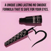 INSIGHT No Smudge Eyeliner - Black | Intense Matte Finish | Quick Drying |Smooth Application | Waterproof | Smudgeproof, 4 ml
