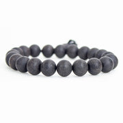 Aalayam Selveer Natural Unpolished Karungali Bracelets Original for Men & Women (Bead Size 10 mm) (Black)