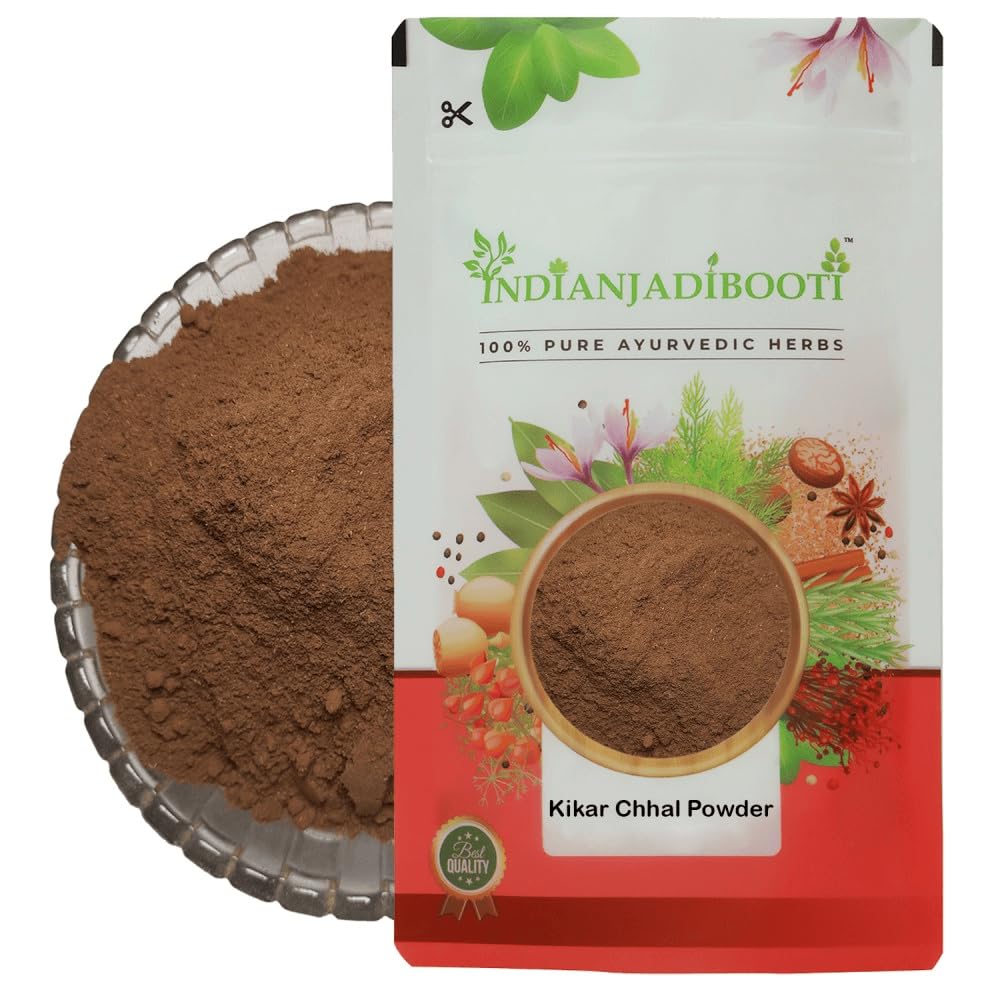 IndianJadiBooti Babool Bark (Powder) - Kikar Chaal - Babul Bark - Babool Chhal - Acacia Tree Bark - Vachellia Nilotica (1kg)