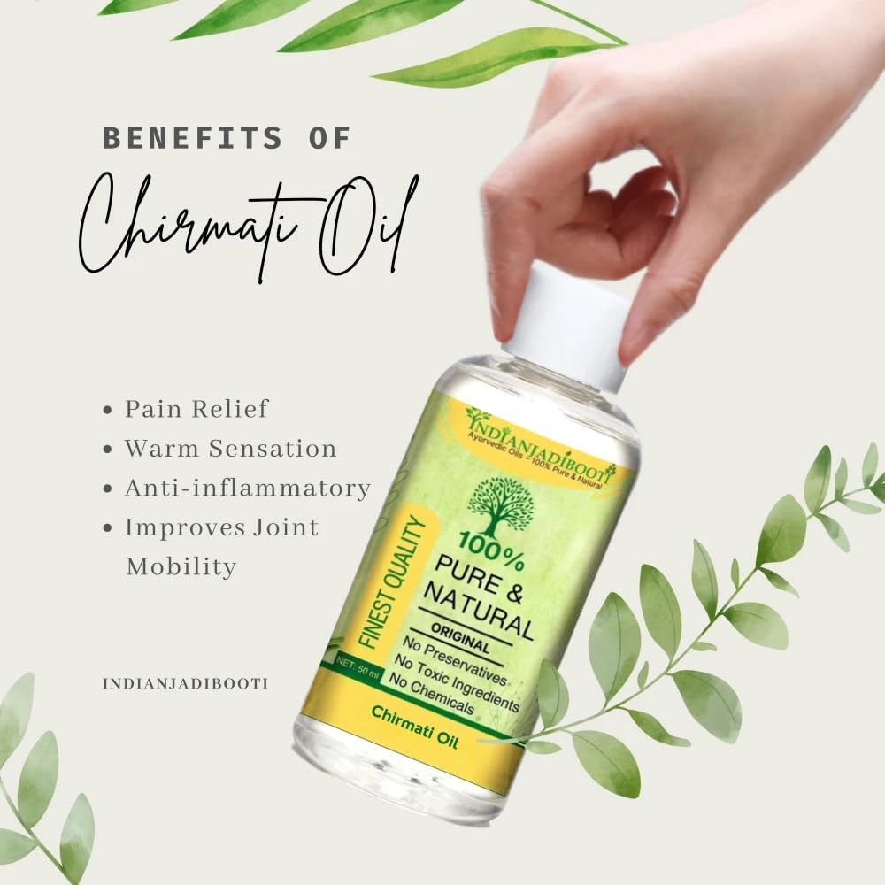 IndianJadiBooti Traditional Chirmati Hair Vitality Oil | External Botanical Infusion for Hair Luster, Scalp Wellness & Traditional Grooming - 50ml