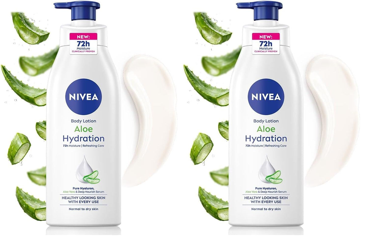 Nivea Aloe Hydration Body Lotion, 400ml (Pack of 2)