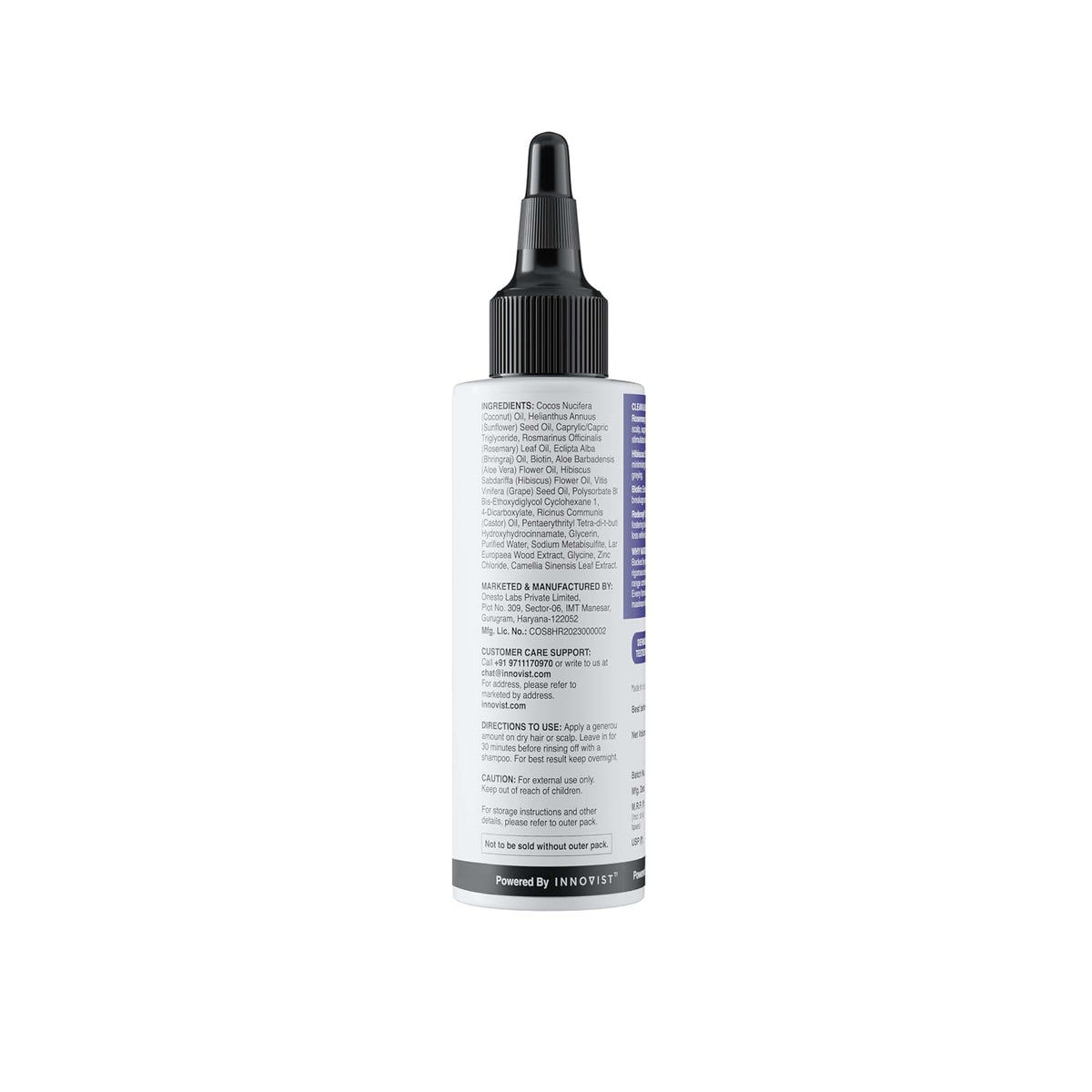 Bare Anatomy Nature x Science Rosemary Hibiscus Hair Growth Oil for Women & Men | Promotes New Hair Growth & Strengthens Hair | Nourishes Scalp & Controls Hair Fall | Suitable for All Hair Types-100ml