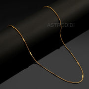 ASTRODIDI Gold Plated Chain | 24 Inch Stylish Light Weighted Golden Brass Neck Chain For Girls Women Men Boys (CHAIN-BALA-02)