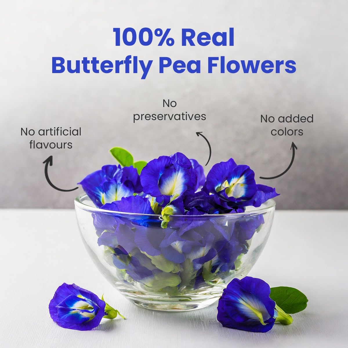 BLUE TEA - Combo of Dandelion Root Tea (100 grams) & Butterfly Pea Flower Tea (30g)