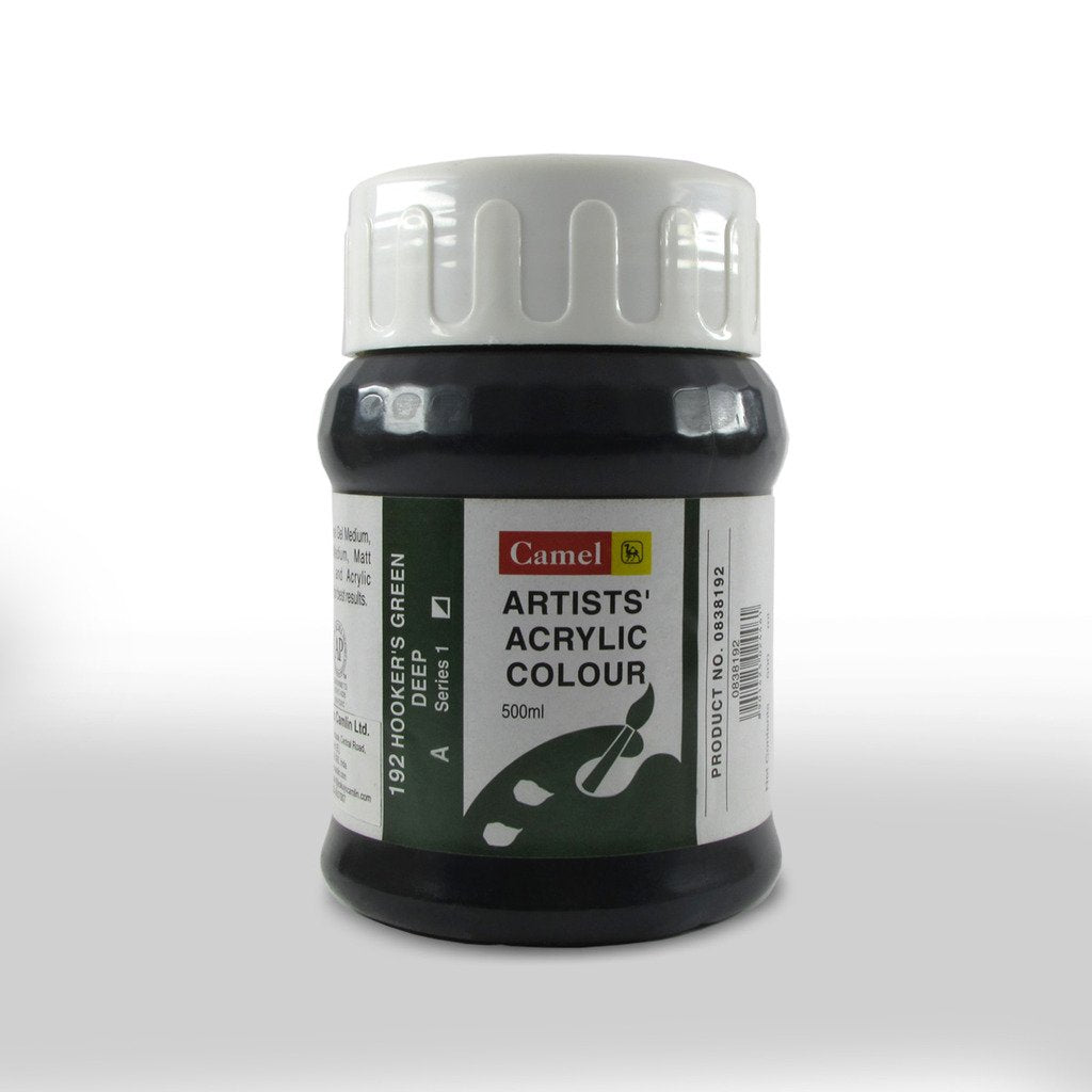 Camel Camlin Kokuyo Artist Acrylic Colour 500 ml Series 1 Hookers Green Deep