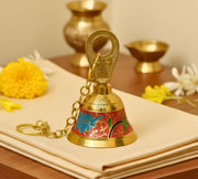DSH Pure Brass Hanging Bell for Decorative Pooja Room,Temple & Door Bell Brass Mandir Bell