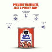 urban platter Soya Chaap In Brine, 800Gm (Pack Of 2)(Canned, Chunks On Stick, Drained Weight - 500G, Rich In Plant Protein, Soy Chap)