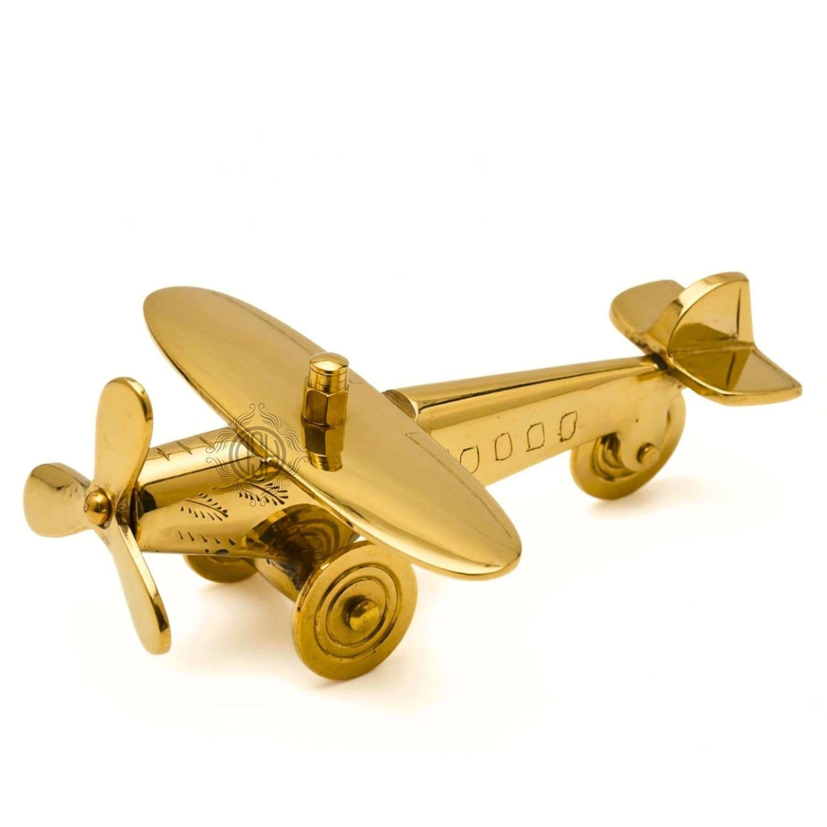 DSH Brass Jet Plane Table Top Decorative Showpiece for Home Decor & showpiece Office Tabletop Miniature Statue Decor Item.(F20-05-Big)