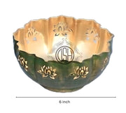 DSH Meta Urli Bowl for Floating Flowers and Tea Light Candles Home Decor and Festival Decor Center Table Decoration