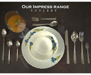 Parage Stainless Steel Spoon Set & Fork Set 12 Pieces for Tea, Coffee, Sugar, Condiments & Spices - Set of 12 Contains Spoons Set of 6 Spoon and Fork Set of 6, Mirror Polished