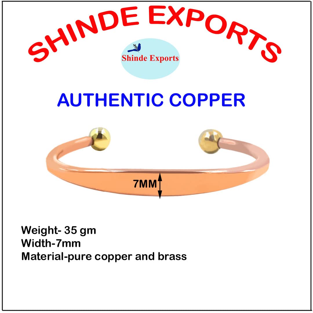 SHINDE EXPORTS pure copper kada for men/copper kada/copper bracelet for men pure