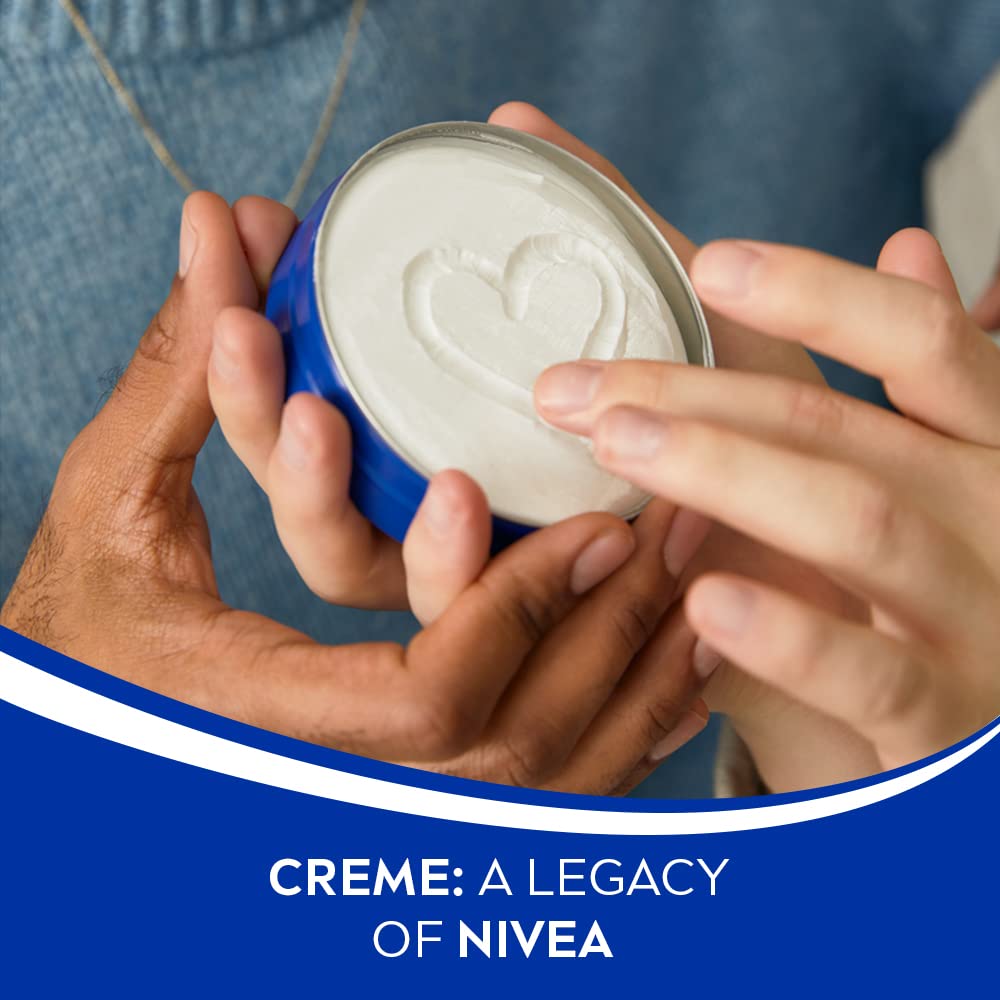 NIVEA Crème, All Season Multi-Purpose Cream, 100ml & NIVEA Men Crème, Non Greasy Moisturizer, Cream for Face, Body & Hands, 75 ml