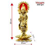 KridayKraft Ram Lalla Idol for Home Metal Ram ji Murti Ayodhya Tample Ramlala Statue Mandir Ayodhya Model God Idols for Pooja Room Home Decor