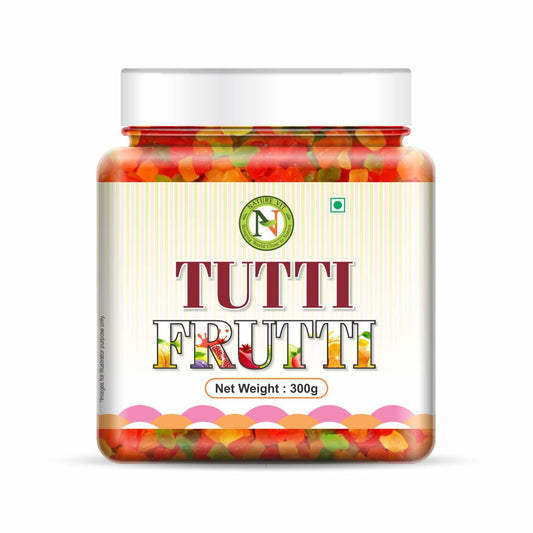 NatureVit Tutti Frutti, 300g | Sweet Fruit Cubes | Perfect for Cakes, Cookies, Ice-Creams, Bread & Indian Desserts