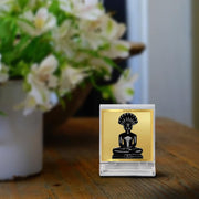 DIVINITI 24K Gold Plated Religious Car Dashboard Frame | Premium God Idol Frame for Car, Home Mandir & Office Table | Spiritual Gift, Decorative Showpiece | Parshvanath