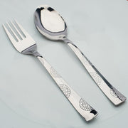 Parage 12 Pieces Stainless Steel Cutlery Set, 16 cm, Premium Cutlery for Home & Kitchen, Luxury Dining Tableware Gift for House Warming, Silver Imperial Design (6 Dinner Spoons & 6 Dinner Forks)
