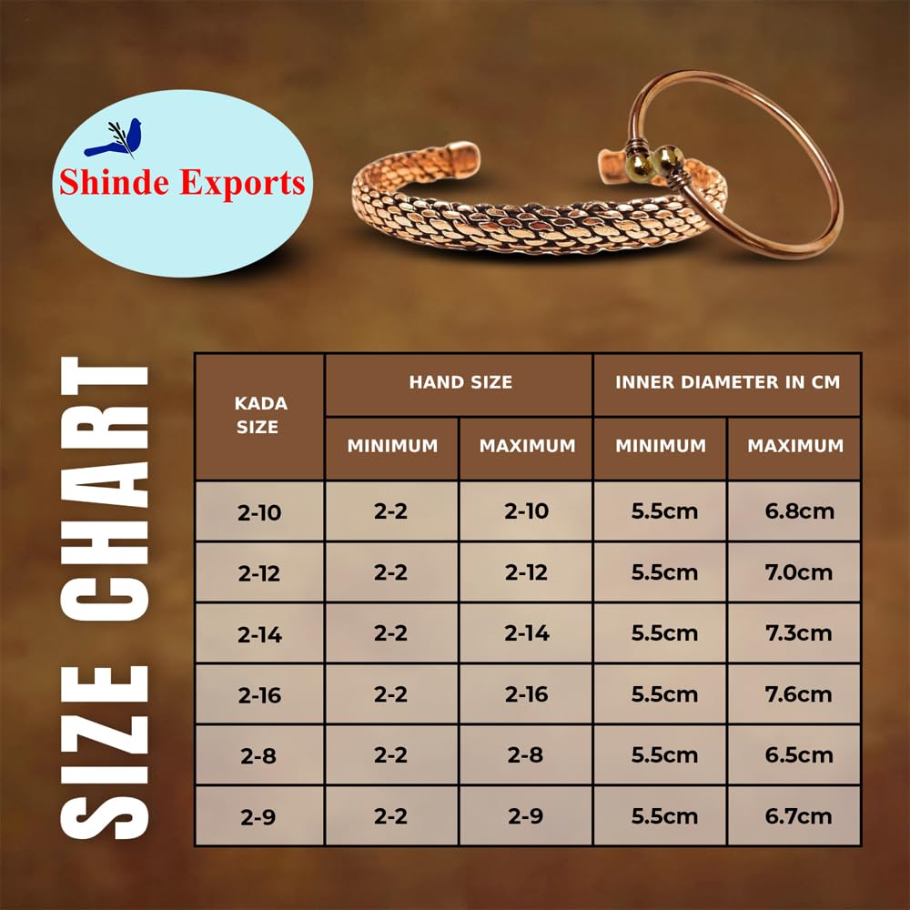 SHINDE EXPORTS pure copper kada bracelet for men
