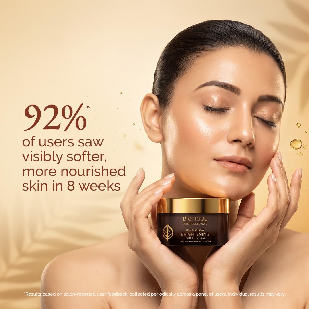 Biotique Professional Glam Glow Brightening Ghee Cream 50g