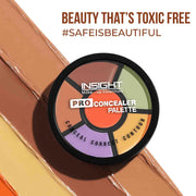 INSIGHT Cosmetics Glossy Pro Concealer Full Palette-Concealer|Conceal |Correct |Contour |Waterproof |Crease Resistance |Long Lasting |Oil Control (CR105-Concealer) (Pack Of 4)